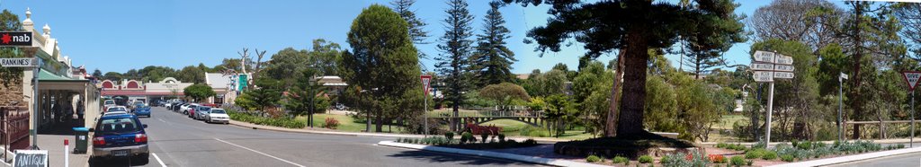 Soldiers Memorial Park and Children's Bridge (1919), Angas River, Strathalbyn by Neville Thomas