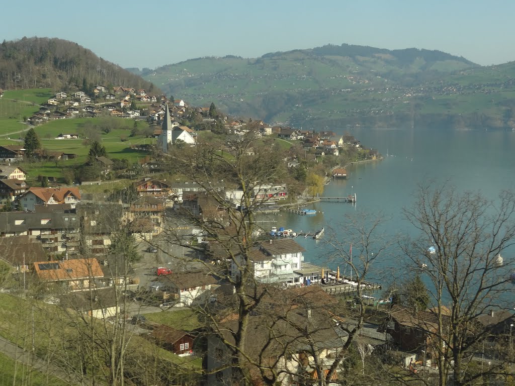 Spiez Suiça Lago Thun by alcides altino..bauru