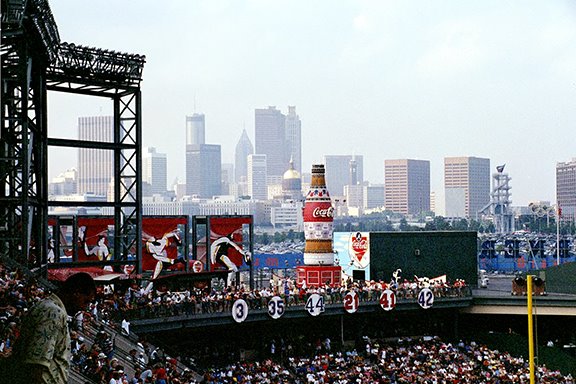 Atlanta Skyline from Turner Field by hilerm