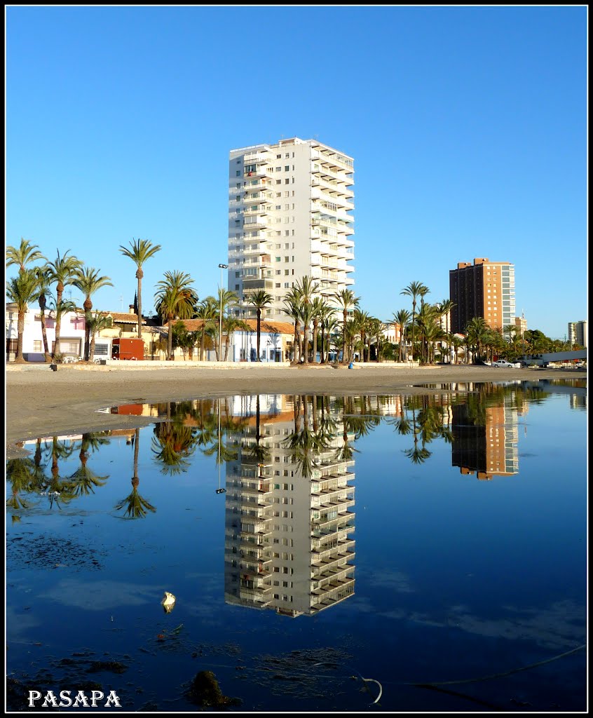 "" El mar en calma"" ( Santiago de La Ribera) ""The calm of the Sea"" by Pasapa.