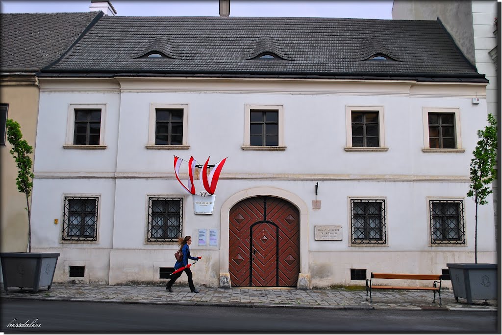 Franz Schubert was born in this house 1797 in Vienna. {Symphony No. 8 the Unfinished} by hessdalen