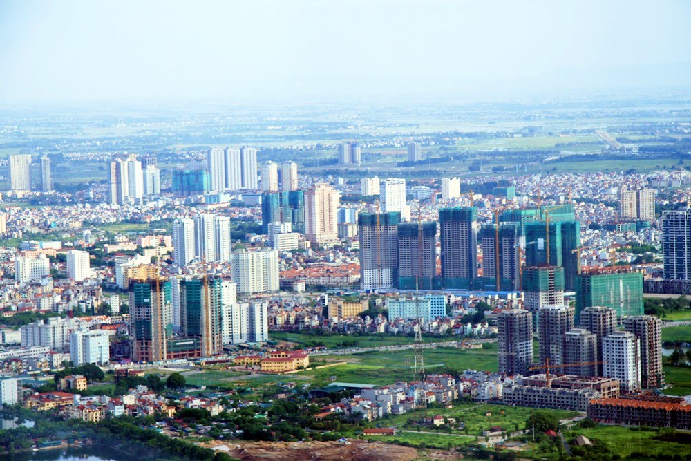 Nhìn Hà Nội từ tầng 72 Keangnam Hanoi Landmark Tower. Đô thị Trung Văn by Trường Xuân