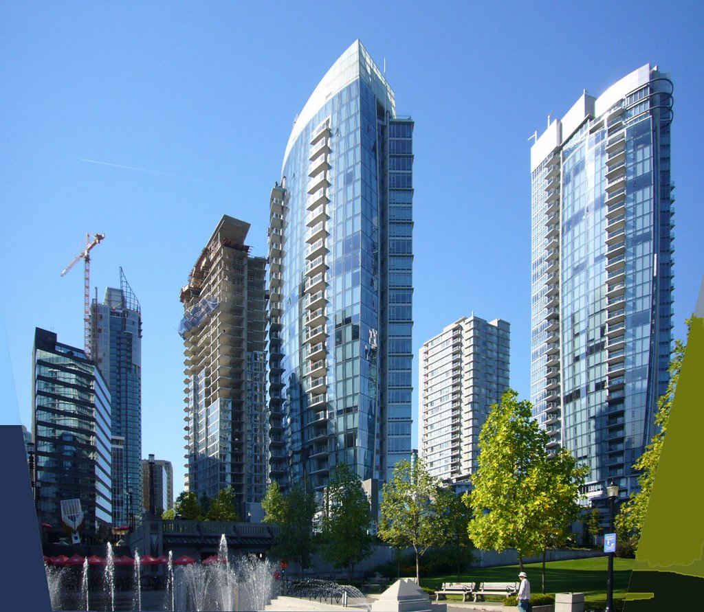 Highrises on the Vancouver Waterfront by legalalien