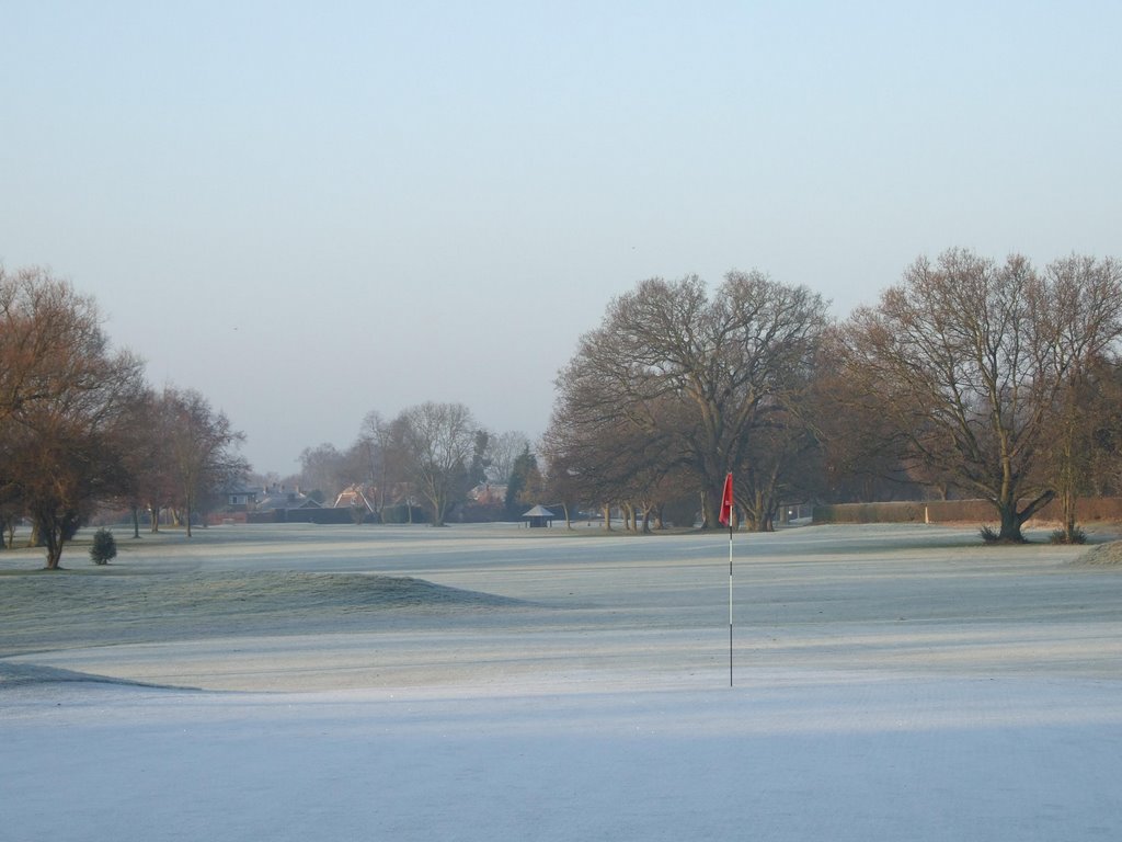 Winter Golf 18th Green Reading G C by dave29