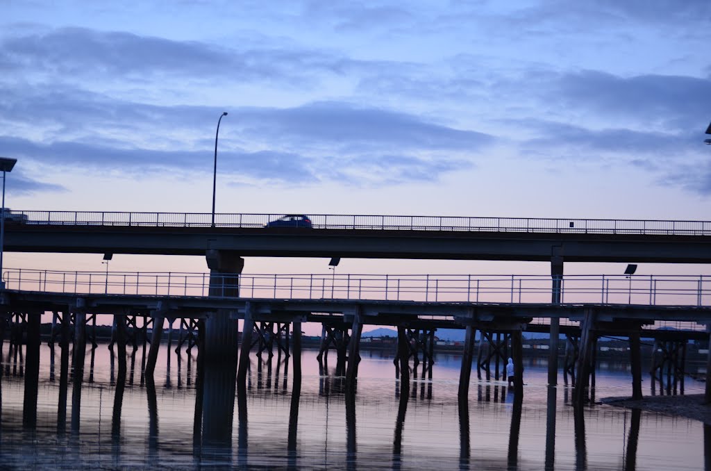 Bridges at Port Augusta by Geniene Prater