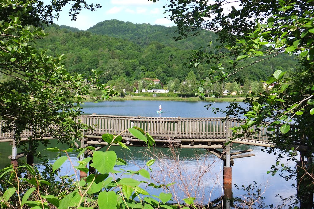 Saulxures-sur-Moselotte, pont sur le lac by Nidoo