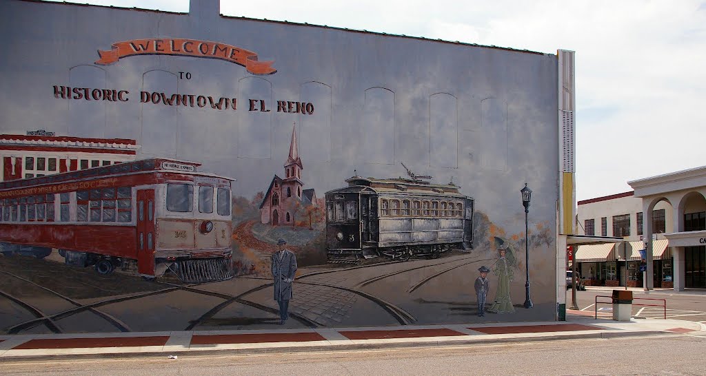 Historic Down El Reno, Oklahoma, Mural by blakelylaw