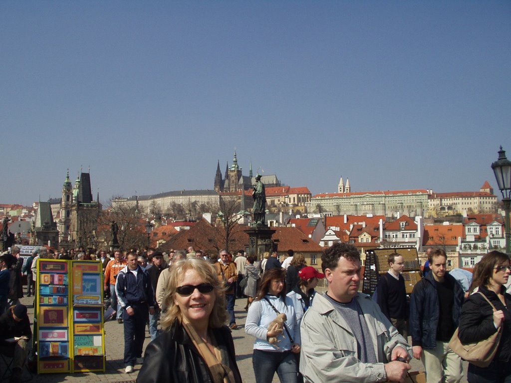 Prag - Blick von Karlsbrücke auf Burg (Hradschin) by K-D Heinrich