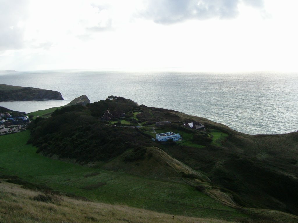 Above lulworth cove by wendyemlyn