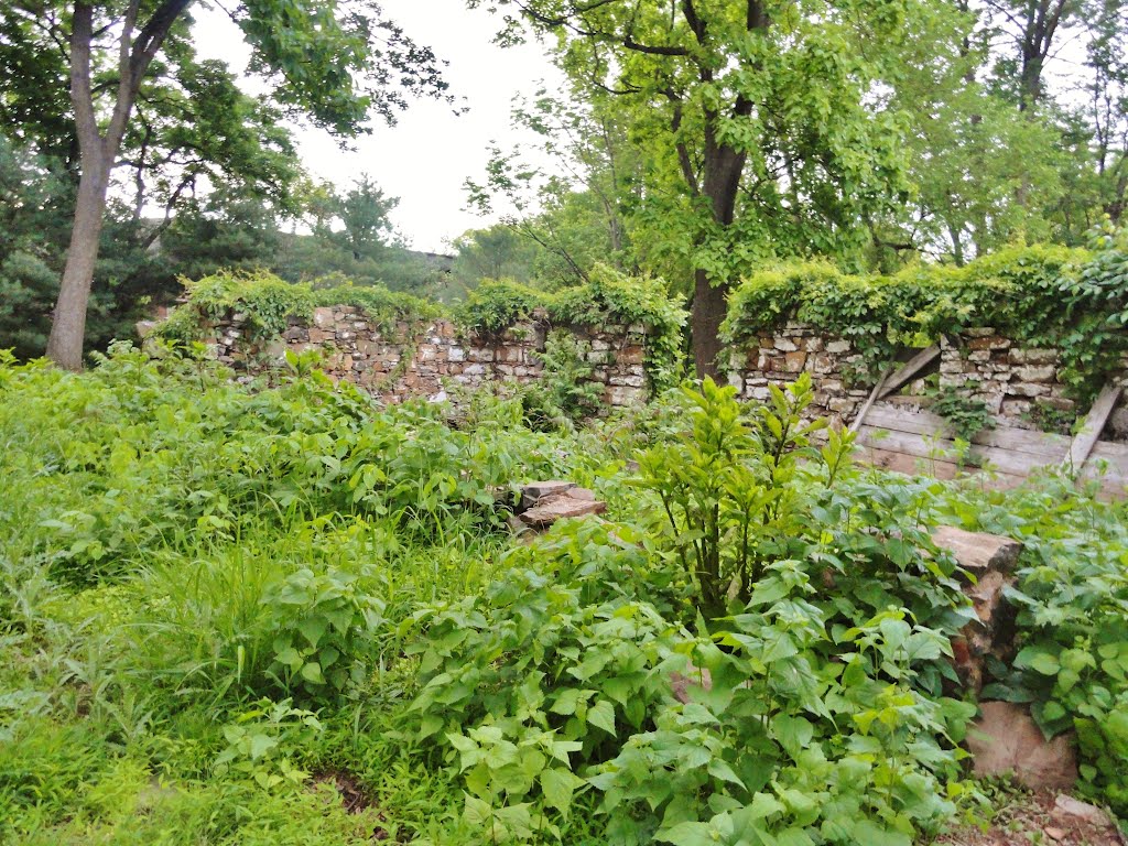 The grounds at the historical Abraham Staat House in South Bound Brook, New Jersey USA March 2012 by Gary Miotla