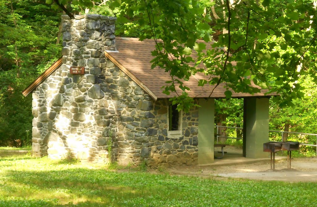 Civilian Conservation Corps picnic shelter, Glen Artney area, Patapsco Valley State Park, Elkridge, MD by Midnight Rider