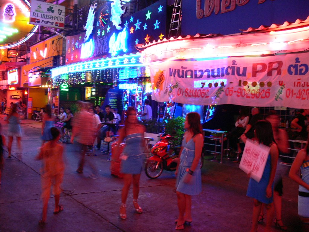 Soi Cowboy by night by Dr. Thomas Haering