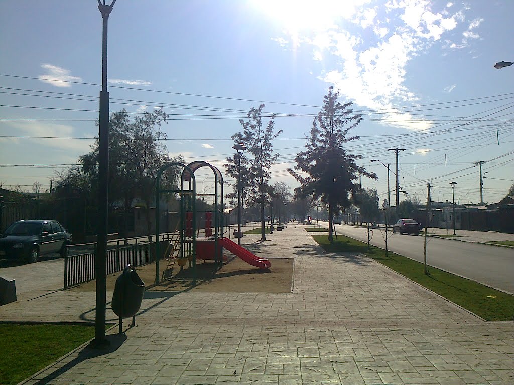 Áreas verdes en Av. Los Vilos by Transeúnte