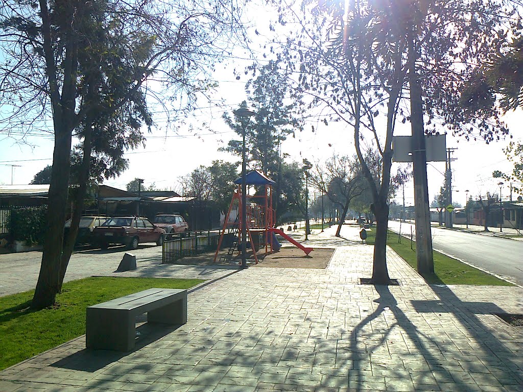 Áreas verdes en Av. Los Vilos by Transeúnte