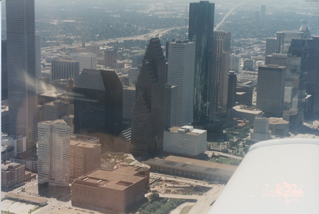 Downtown Houston up-close_Airborne by AJ Franklin