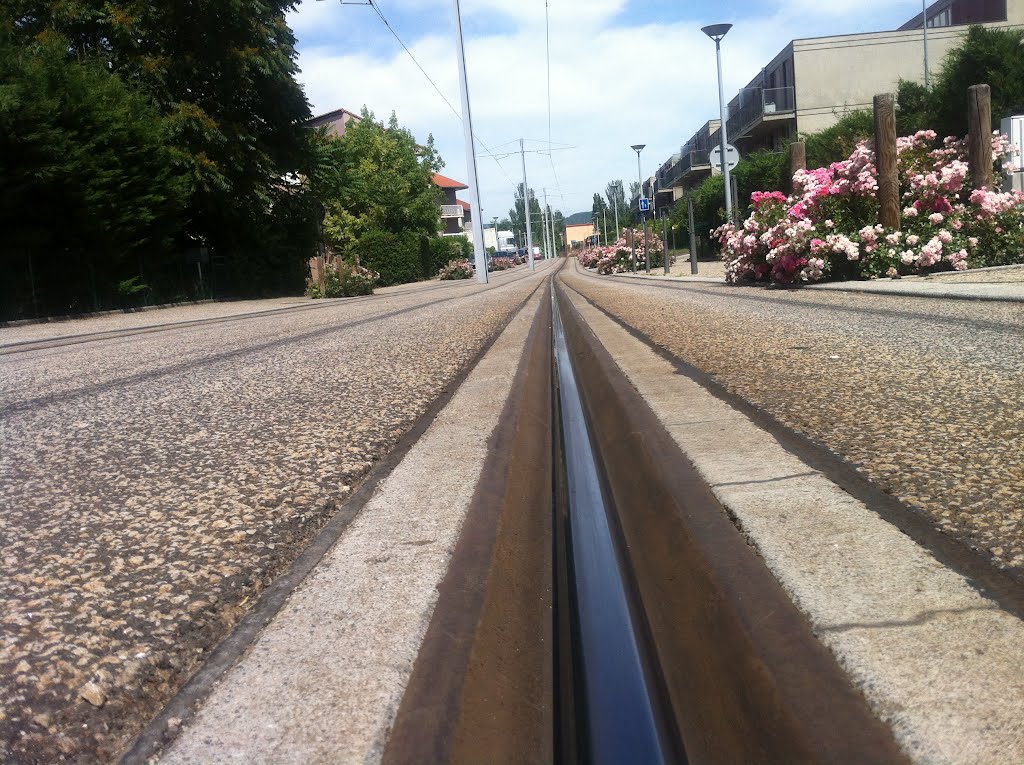 Sur la voie du tram à clermont ferrand by zaki13000