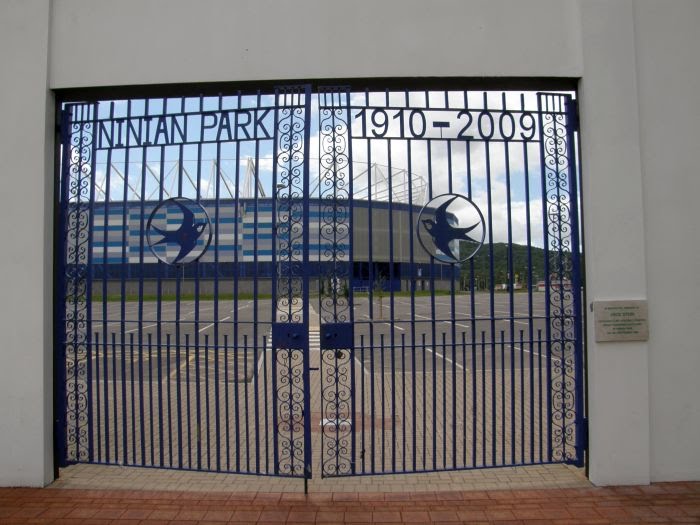 Ninian Park gate by sport in touch UK