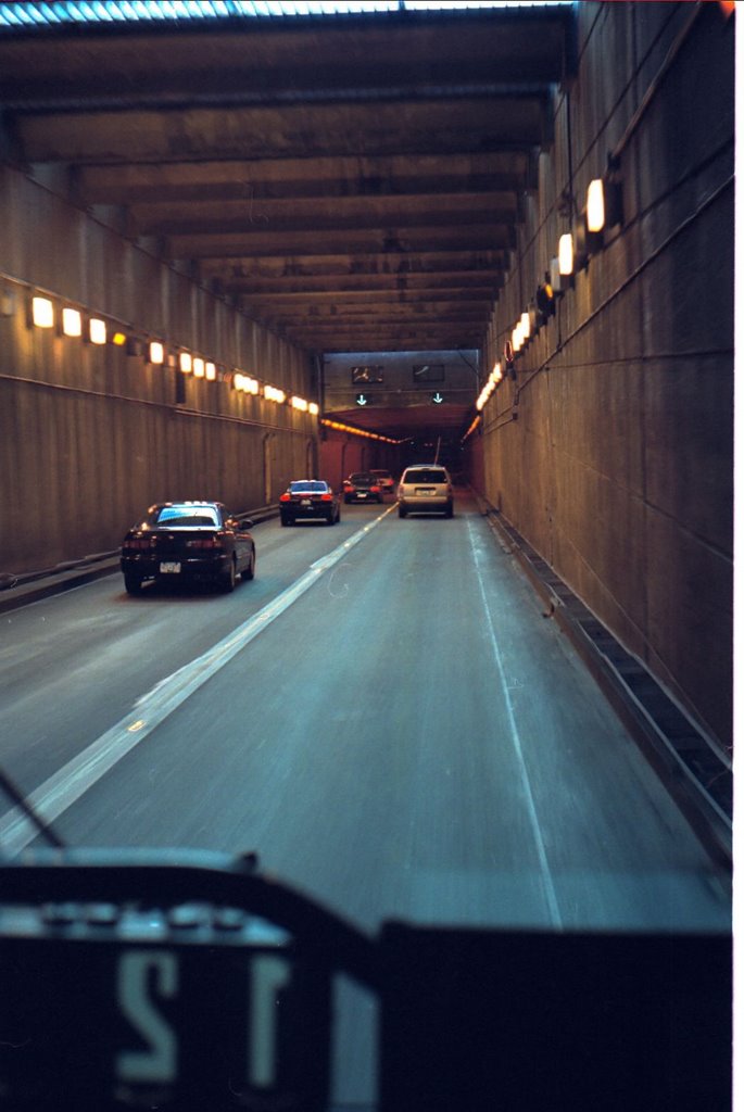 Inside George Massey Tunnel by Lucybear