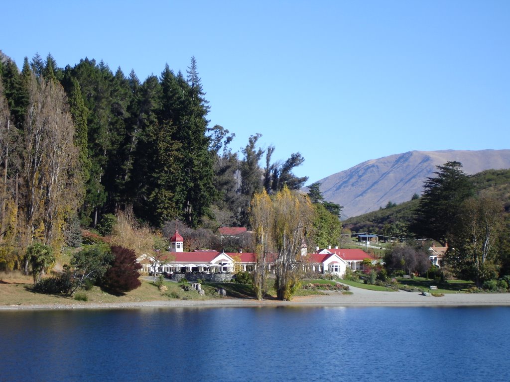 Walter Peak High Country Farm Looking Back From EARNSLAW STEAM SHIP by cK