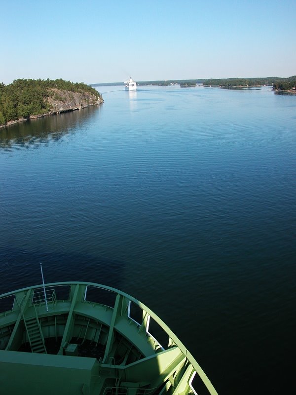 瑞典斯德哥尔摩开往赫尔辛基的维京邮轮上/View from Viking Line, Stockholm, Sweden by ©xfwang