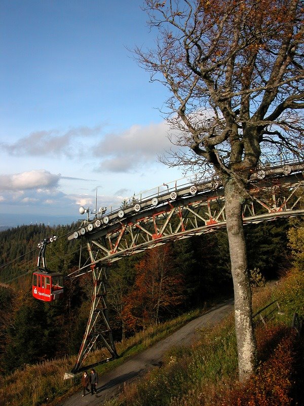 德国弗莱堡“尽收眼底山峰”缆车/Cable Car of Schauinsland, Freiburg, Germany by ©xfwang