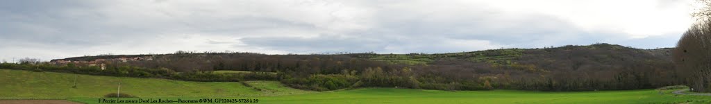 Panorama sur les monts Doré Les Roches à Perrier by Woimant-Malloizel