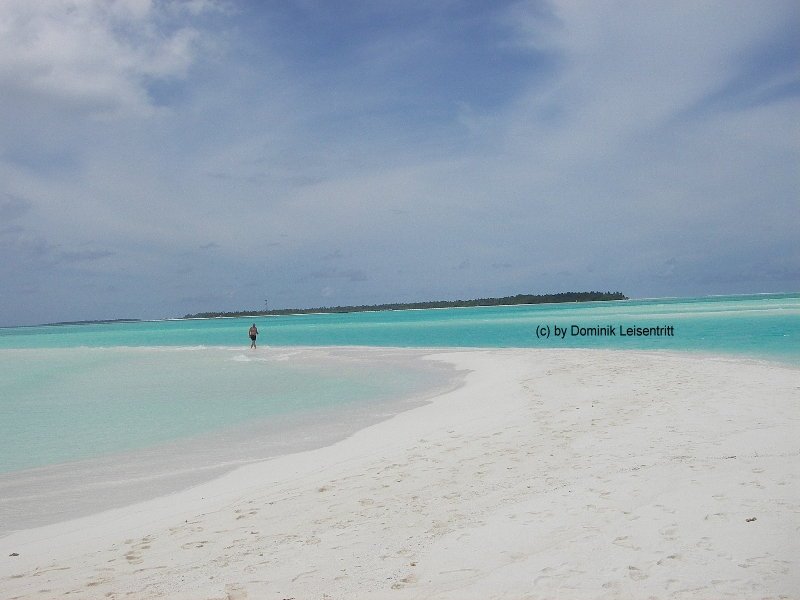 Sandzunge -Sandbank auf Sun Island by Dominik Leisentritt