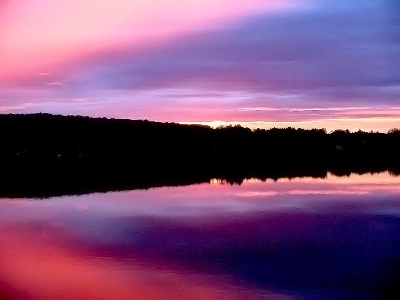 Sunset at Stoke Lake by Mario Hains