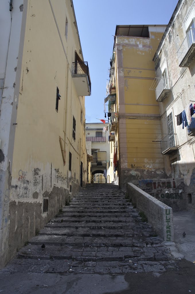 Una scalinata di Largo Bandito: Torre del Greco Na Italy by franco anastasio