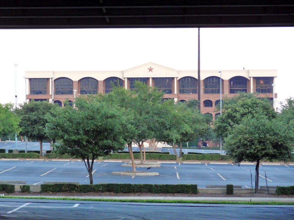 View across the vast parking lot at BBVA Compass Stadium - Looking East by Wolfgang Houston