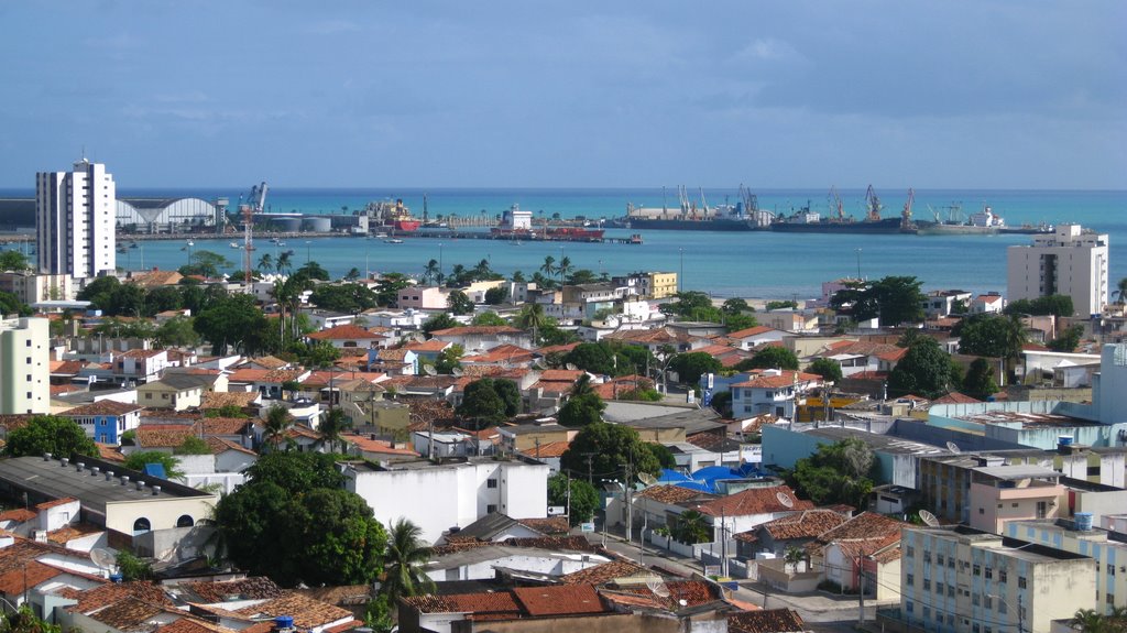 Vista do Porto do Jaraguá na cidade de Maceió-AL do Mirante do Bairro do Farol! by IgorSantos