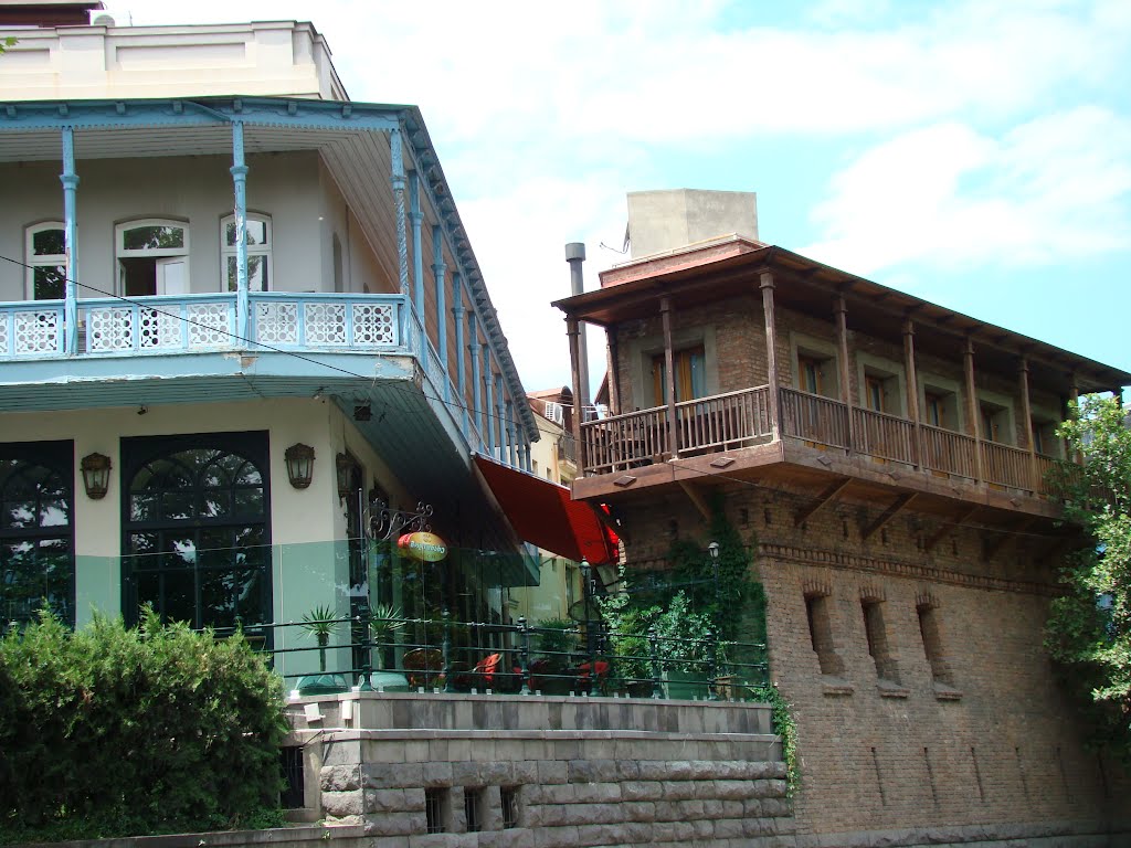 Old Tbilisi on the Left Bank by PlamenB