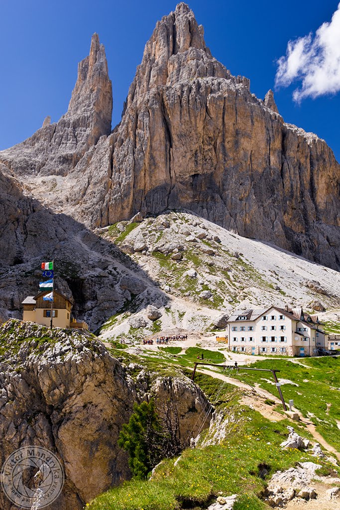 Rifugio Preuss and Rifugio Vajolet by Viktor Mandryka