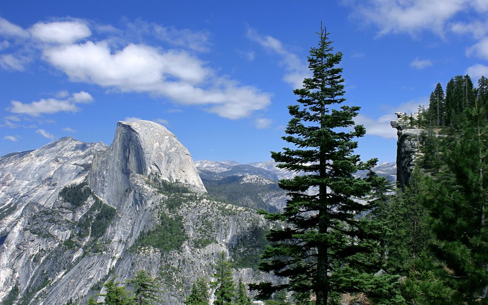 Half Dome & Glacier Point by Hue Nguyen