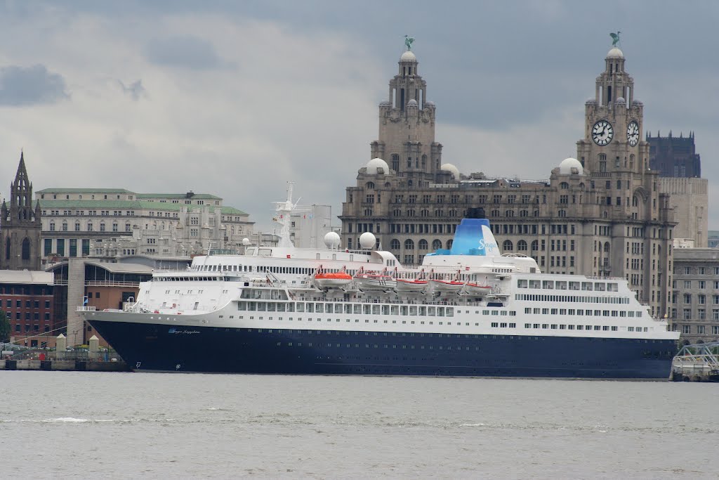 The Saga Sapphire Berthed At Liverpool. by Peter Hodge