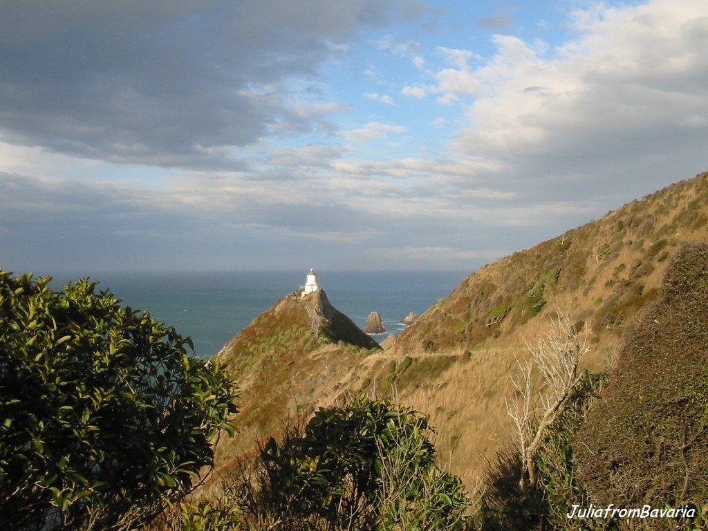 Nugget Point with lighthouse - NZ by JuliafromBavaria