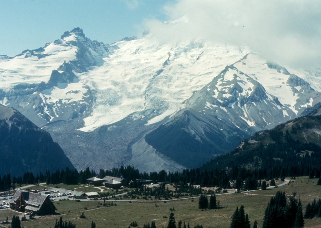 CA12-Mt. Rainier above Sunrise Visitor Center, WA by donwadkins