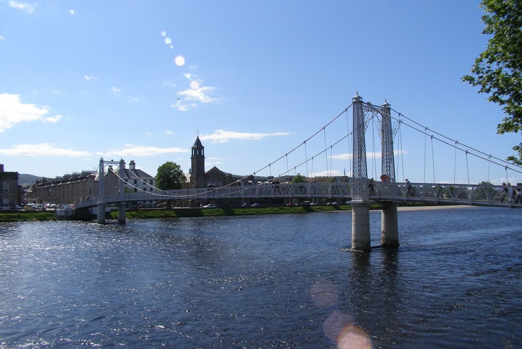 Bridge over the Ness River @ Inverness by meriedb