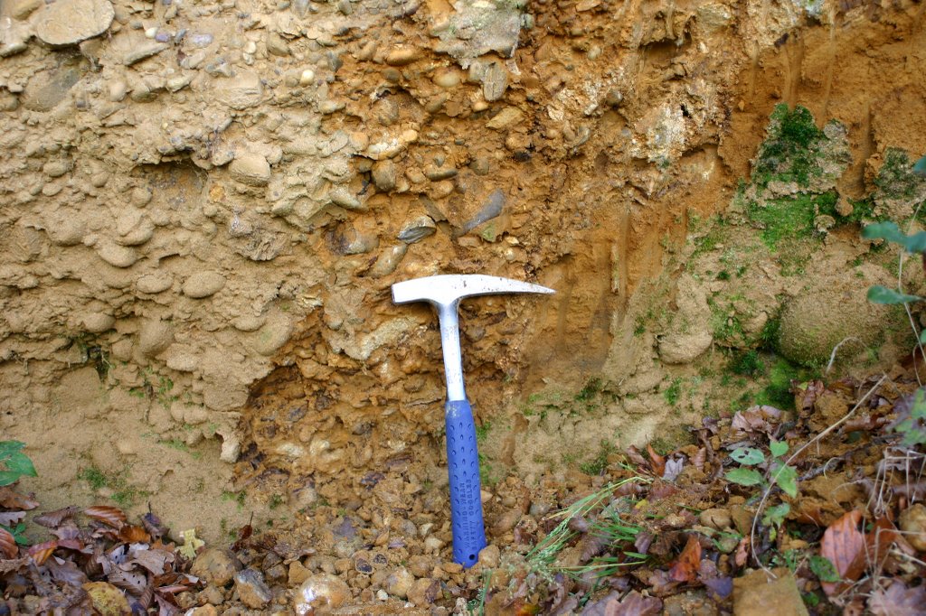 Seppois-le-Haut, Pliocene Sundgau gravels in gravel pit by Jan Madaras - outlan…