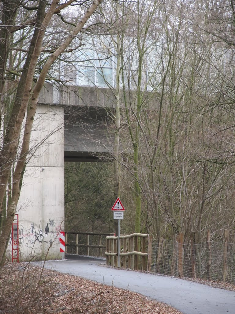 ACHTUNG ! Gegenverkehr unter der Autobahnbrücke 535 by longsmart