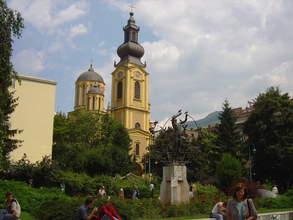 Freedom square and the orthodox church by szapy