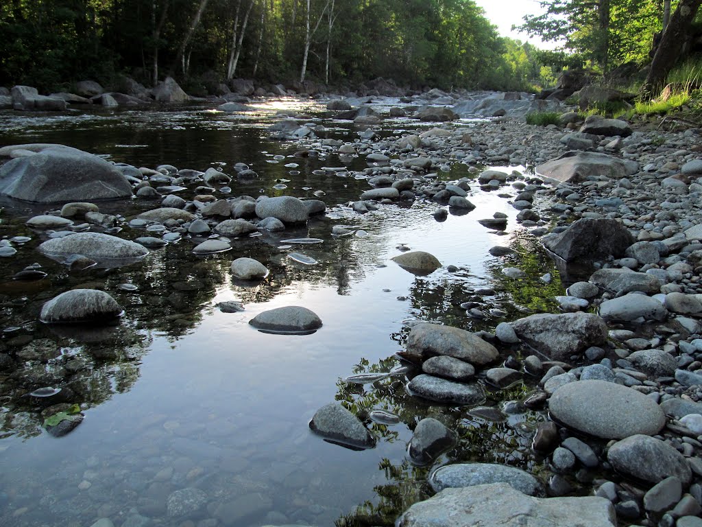 Carrabassett Valley mountains stream. by MementoMori