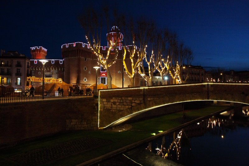 Eclairage de Noel à Perpignan by Bruno_1977