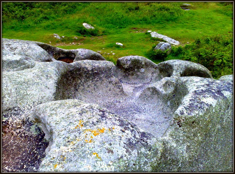 Carn Brae - granite erosion hollows by Andy Rodker