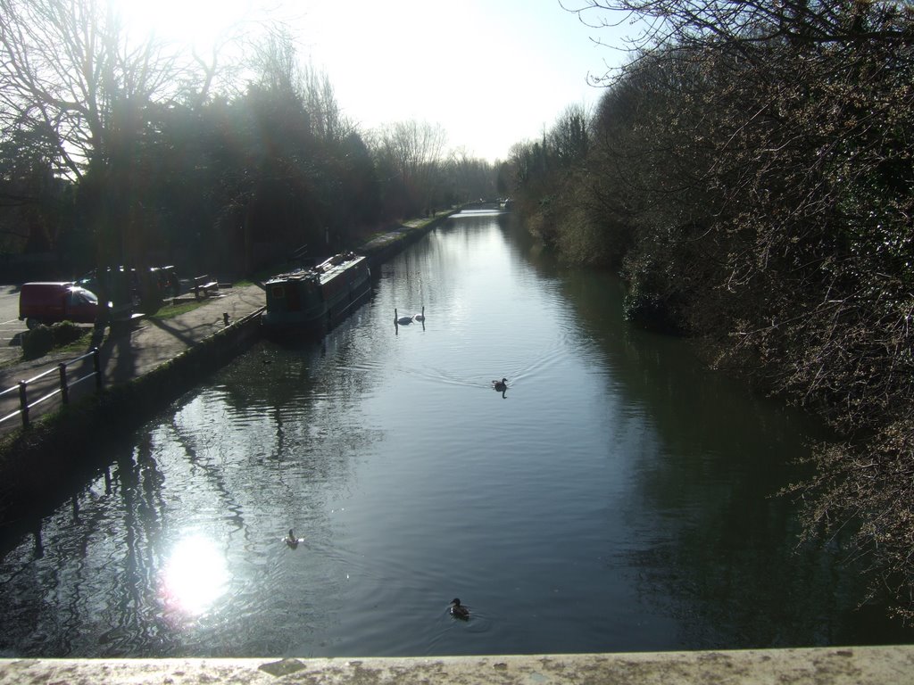 River Lee Navigation, Dobbs Wier, Hoddesdon by Severous