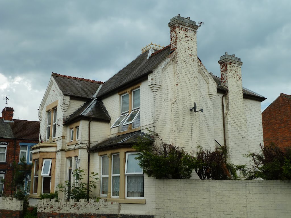 Victorian townhouse, Meadow Lane and Burder Street in Loughborough. by Kevin J. Norman