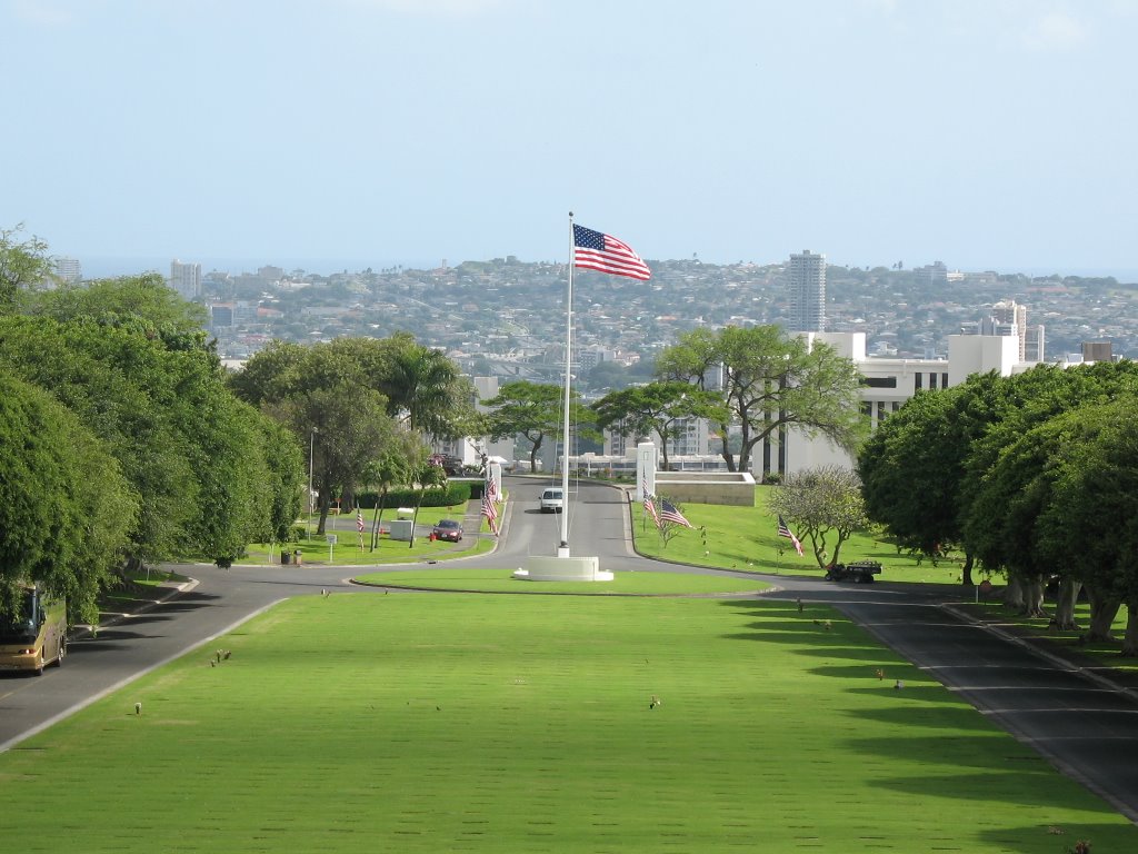 Punchbowl Crater Cemetery, Honolulu,Oahu by NJBurnham