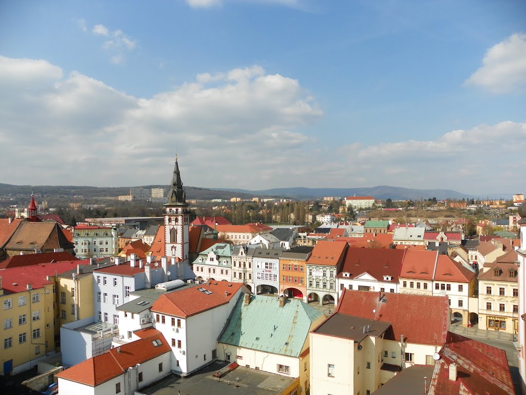 Chomutov Městská věž a náměstí - Chomutov City and Tower Square by m.dorinsky