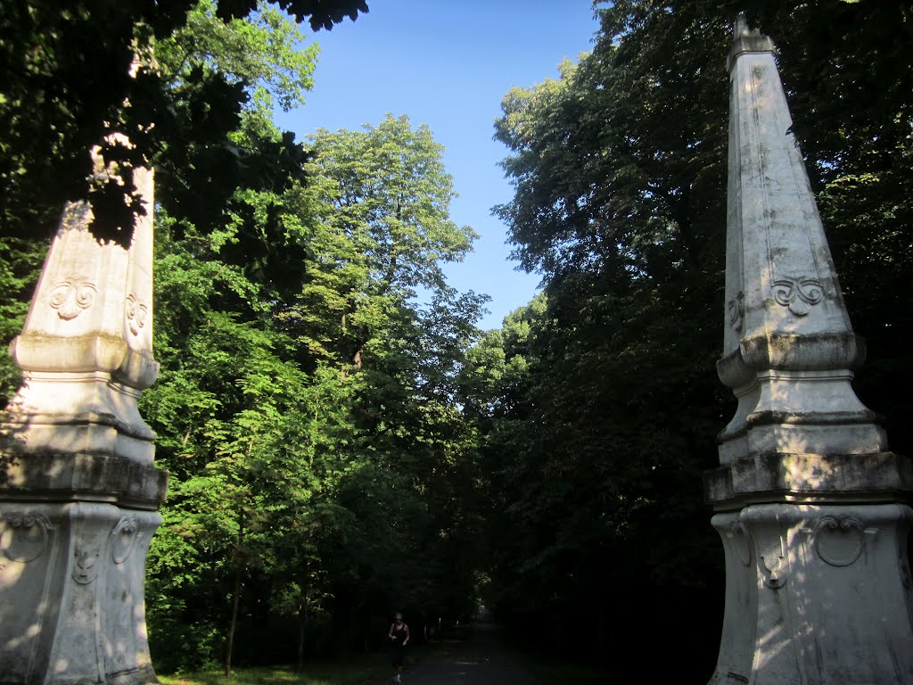 Vienna - Columns at Schwarzenbergpark (ca. 1770) by MalteLauridsBrigge