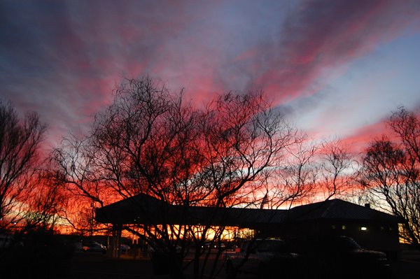 Roswell, NM - Red sunset by Nicolas Albin